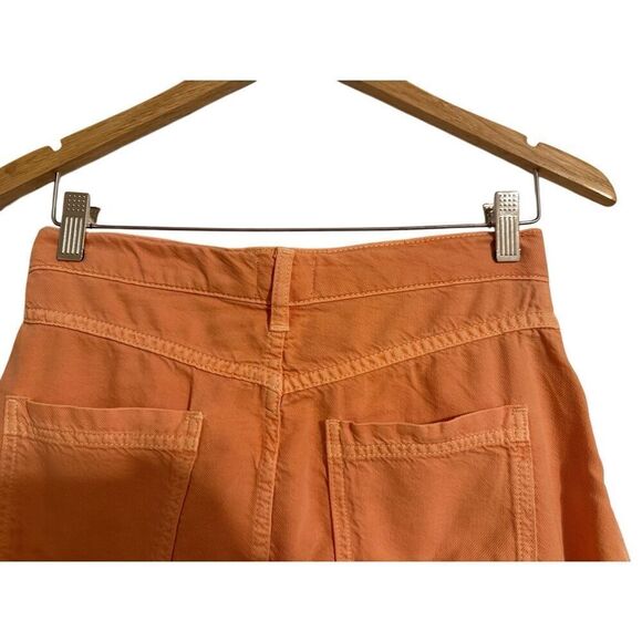 Brand New Anthropologie Pilcro Pleated Micro Denim Skirt in Pink Rose Size 4 - Picture 10 of 14